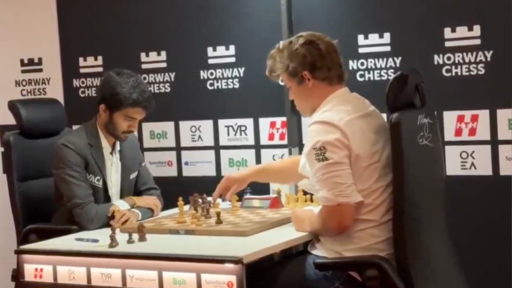 Gukesh Stuns World Champion Magnus Carlsen at Norway Chess 2025 — A Historic Upset in Classical Chess