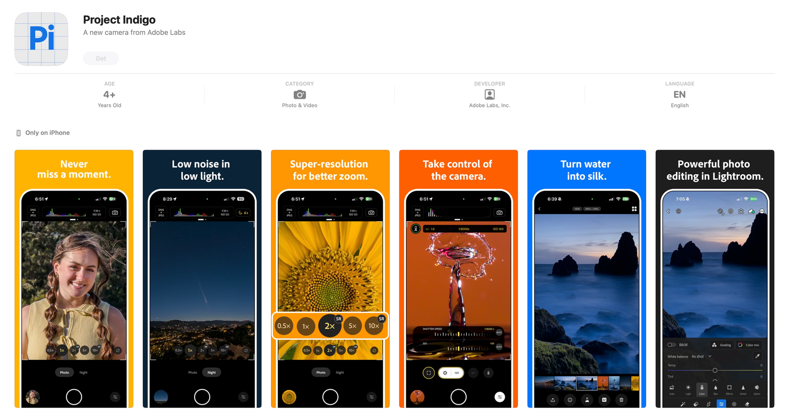 Adobe’s Project Indigo Brings DSLR-Grade Computational Photography to iPhones