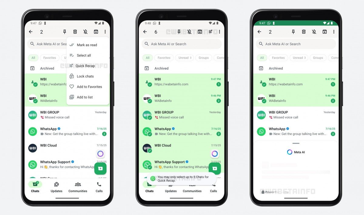 WhatsApp Quick Recap: AI-Powered Multi-Chat Summaries Coming Soon
