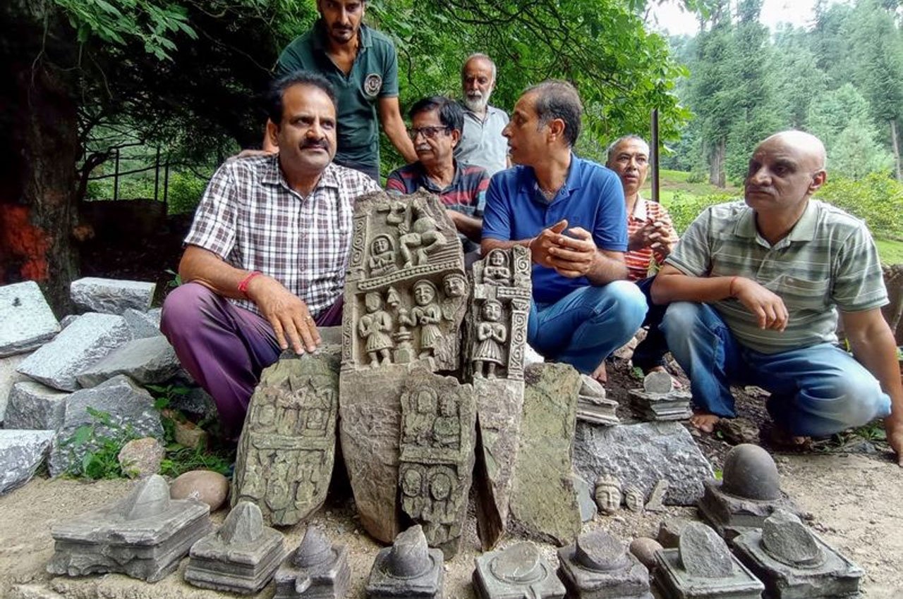 Ancient Hindu Idols and Shivlings Unearthed During Excavation in J-K’s Anantnag District