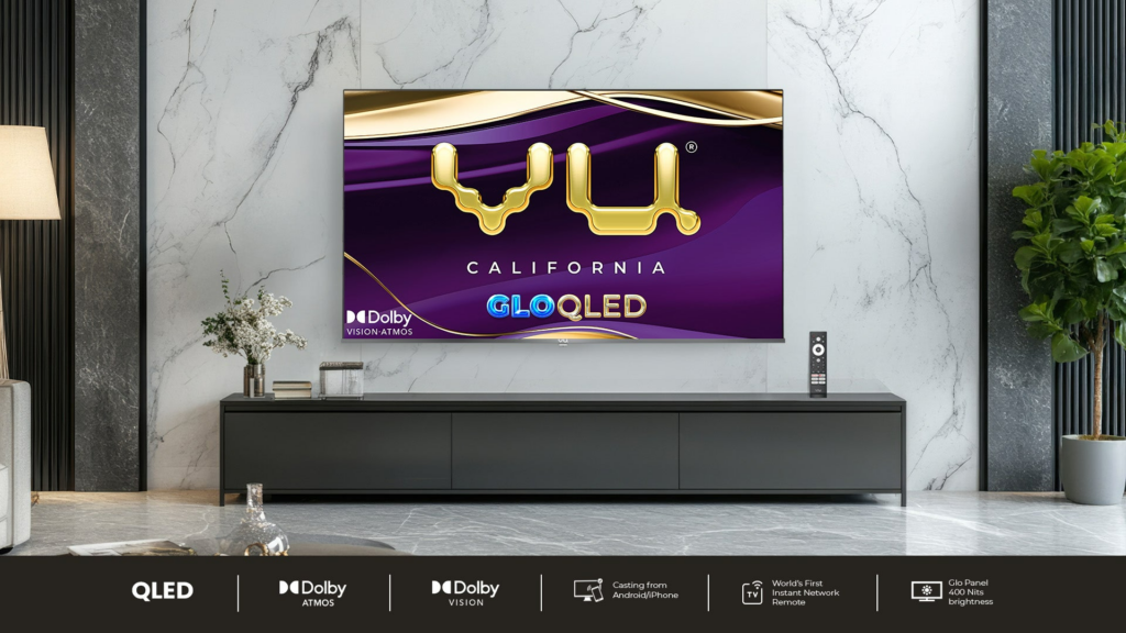 Vu Glo QLED TV 2025 “Dolby Edition” Arrives in India with Premium Features at Value Pricing